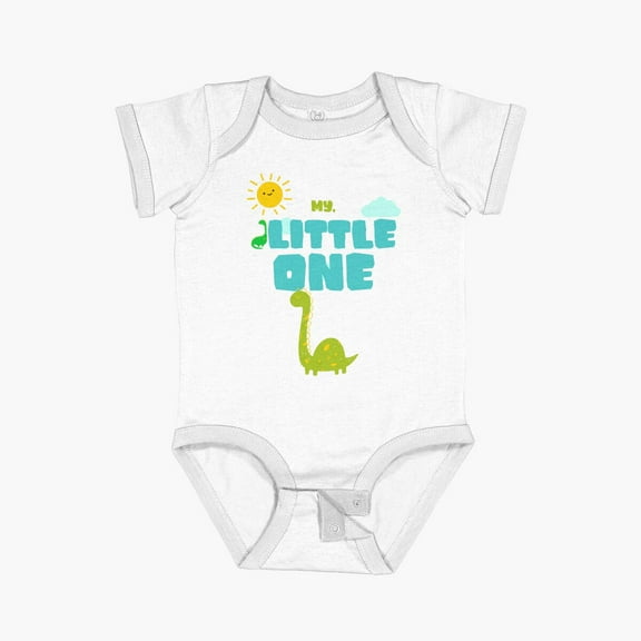 Luvly My Little One Dinosaur Cute Short Sleeve Baby One-Piece, New Born, Baby Shower Gift, New Parents Gift