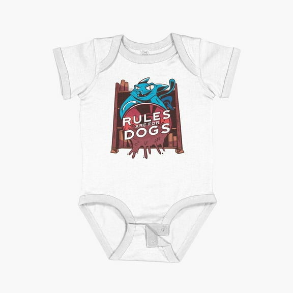 Luvly Naughty Cat Spilling Coffee Short Sleeve Baby One-Piece, New Born, Baby Shower Gift, New Parents Gift