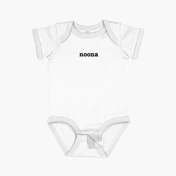 Luvly Noona Short Sleeve Baby One-Piece, New Born, Baby Shower Gift, New Parents Gift
