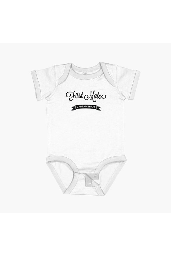 Once Upon A Time - Captain Hook - First Mate Short Sleeve Baby One-Piece, New Born, Baby Shower Gift, New Parents Gift