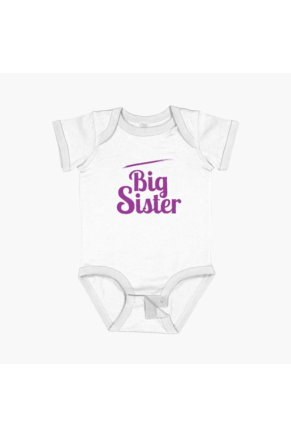 Only Child Promoted To Big Sister Short Sleeve Baby One-Piece, New Born, Baby Shower Gift, New Parents Gift