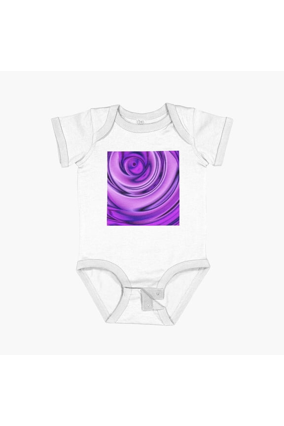 Only Purple Short Sleeve Baby One-Piece, New Born, Baby Shower Gift, New Parents Gift