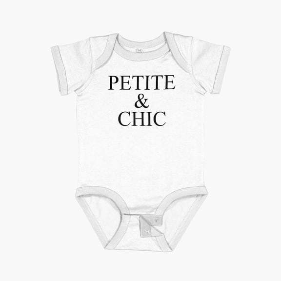 Luvly Petite & Chic Quote Short Sleeve Baby One-Piece, New Born, Baby Shower Gift, New Parents Gift
