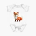 thumbnail image 1 of Luvly Playful Fox Cub: The Clever Charm Of The Forest Short Sleeve Baby One-Piece, New Born, Baby Shower Gift, New Parents Gift, 1 of 4
