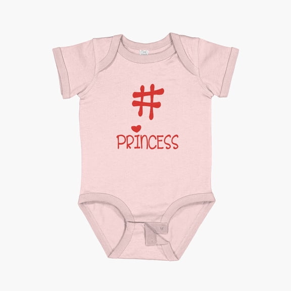 Luvly # Princess Short Sleeve Baby One-Piece, New Born, Baby Shower Gift, New Parents Gift