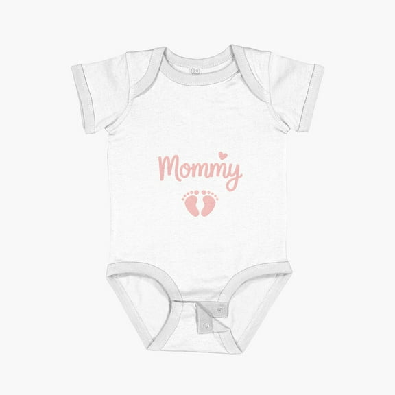 Luvly Promoted To Mommy Est. 2025 – Elegant Pregnancy Announcement Design Short Sleeve Baby One-Piece, New Born, Baby Shower Gift, New Parents Gift