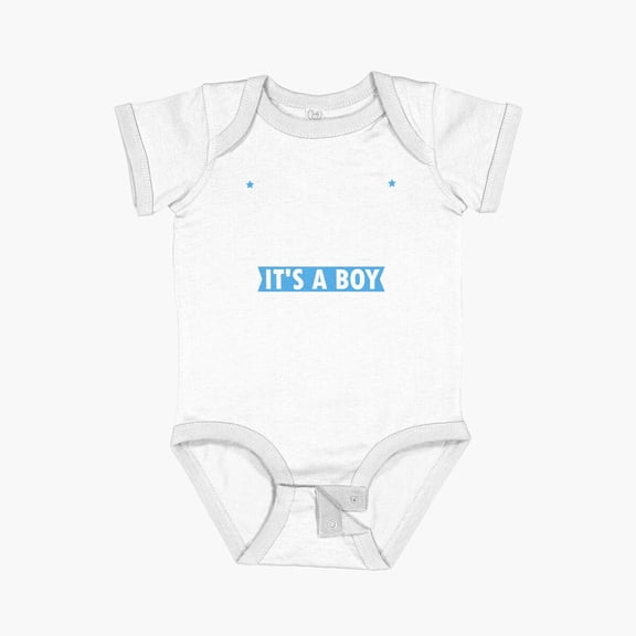 Luvly Proud New Dad Its A Boy Short Sleeve Baby One-Piece, New Born, Baby Shower Gift, New Parents Gift
