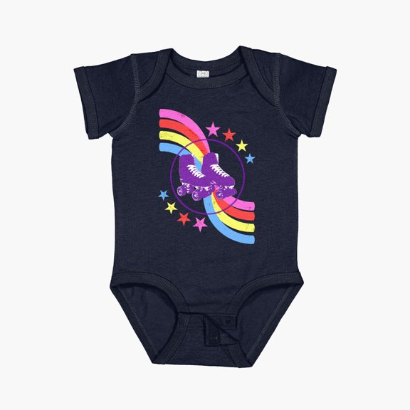 Luvly Roller Disco: Skates For A Roller Boogie Session Short Sleeve Baby One-Piece, New Born, Baby Shower Gift, New Parents Gift
