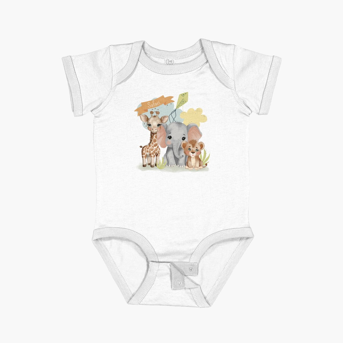 Luvly Safari Babies (L) Short Sleeve Baby One-Piece, New Born, Baby ...