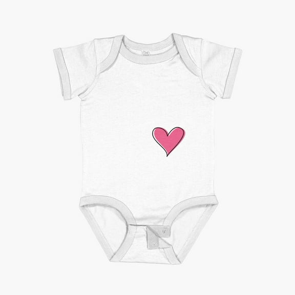 Luvly She'S Loading In My Heart Tshirts Short Sleeve Baby One-Piece, New Born, Baby Shower Gift, New Parents Gift