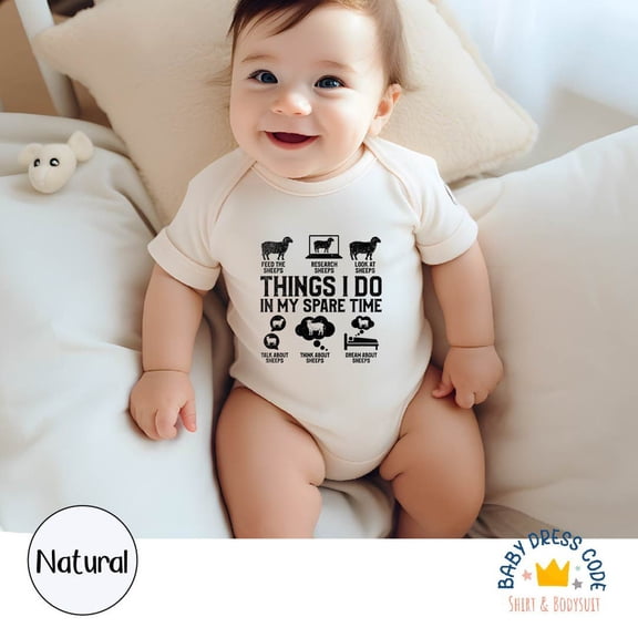 Luvly Sheep Lover Baby Bodysuit, Things I Do In My Spare Time Sheep Toddler Shirt, Farmer Kids Sheep Gift Tshirt, Sheep Farm Animal Tshirt, New Born, Baby Shower Gift, New Parents Gift
