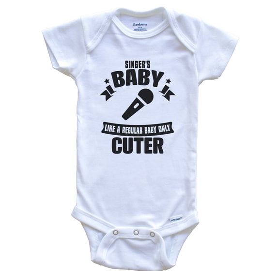 Luvly Singer'S Baby Like A Regular Baby Only Cuter Funny Singing Baby Bodysuit, New Born, Baby Shower Gift, New Parents Gift