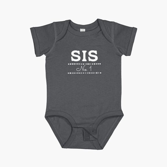 Luvly Sis Number 1, Sis 01, Sister No. 1, Rakhi, Raksha Bandhan Short Sleeve Baby One-Piece, New Born, Baby Shower Gift, New Parents Gift