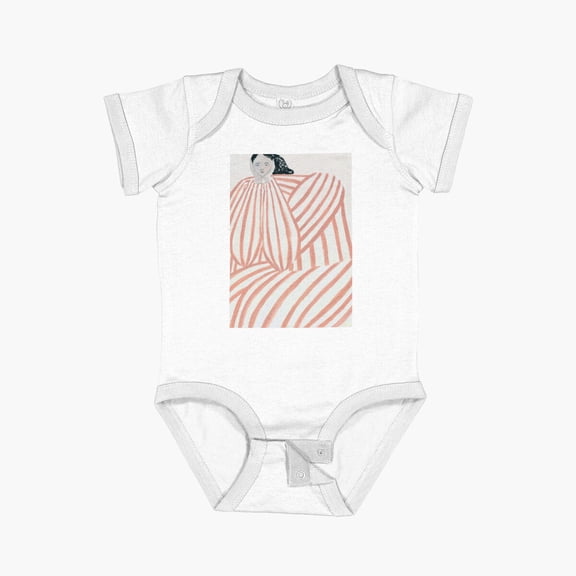 Luvly Sofia Lind Still Waiting Short Sleeve Baby One-Piece, New Born, Baby Shower Gift, New Parents Gift
