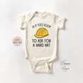 thumbnail image 1 of Luvly Is It Too Soon To Ask For A Hard Hat, Funny Construction Baby Bodysuit, Construction Hard Hat Baby, Cute Baby Shower Gift, New Born, Baby Shower Gift, New Parents Gift, 1 of 3