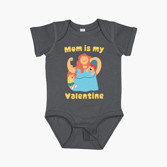 Luvly Sorry Ladies, Mummy Is My Valentine – She'S Weird, But Mama Is My Bestie Short Sleeve Baby One-Piece, New Born, Baby Shower Gift, New Parents Gift