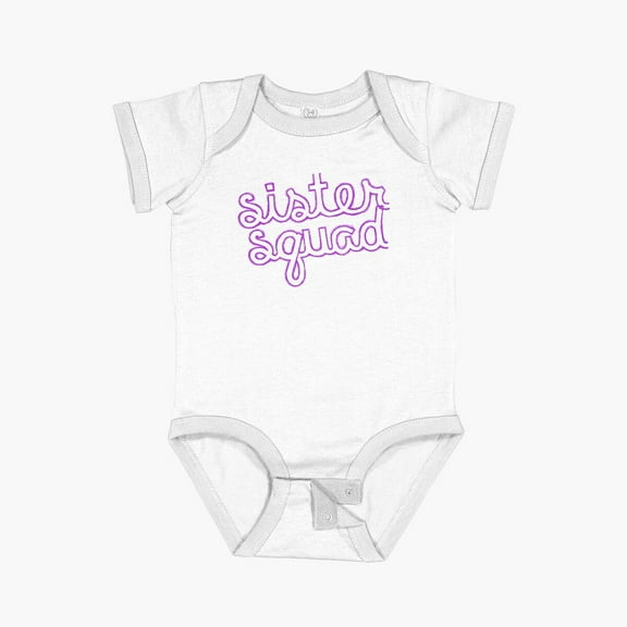 Luvly #Squadgoals Short Sleeve Baby One-Piece, New Born, Baby Shower Gift, New Parents Gift