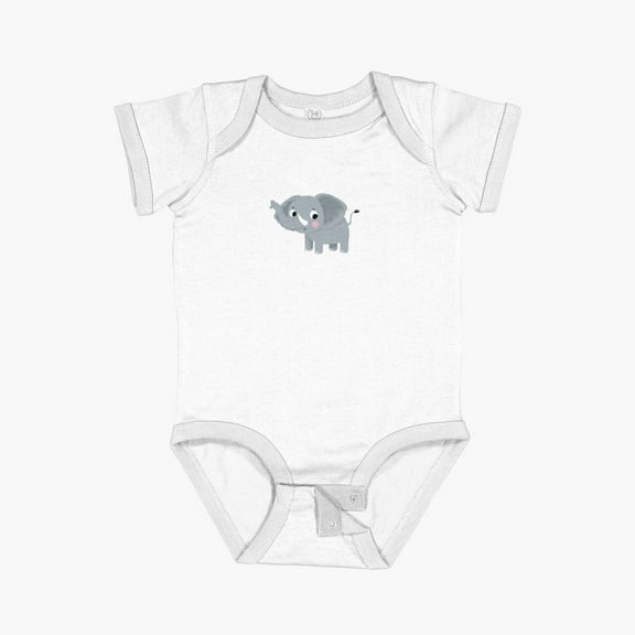 Luvly Sweetie Elephant Short Sleeve Baby One-Piece, New Born, Baby Shower Gift, New Parents Gift