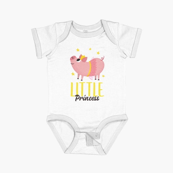 Luvly T-Shirt Design Generator For A Kid Featuring A Cute Piggy Short Sleeve Baby One-Piece, New Born, Baby Shower Gift, New Parents Gift
