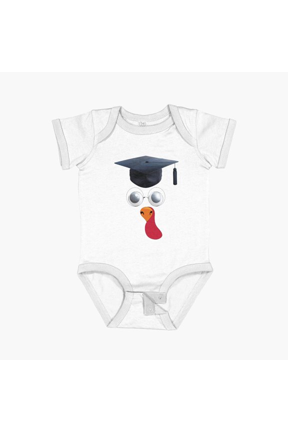 Teacher Lawyer Thanksgiving Turkey Face Short Sleeve Baby One-Piece, New Born, Baby Shower Gift, New Parents Gift