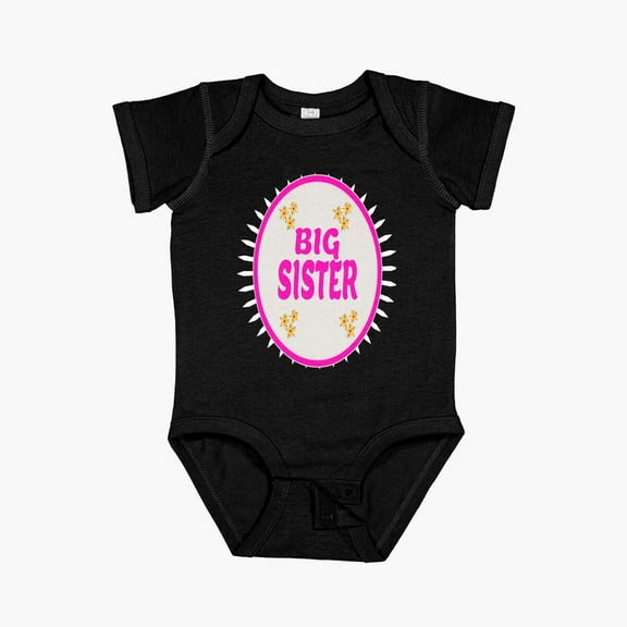 Luvly Tshirt Big Sister Big Sister T-Shirt Gift Present Idea Birthday Present Dear Sibling Short Sleeve Baby One-Piece, New Born, Baby Shower Gift, New Parents Gift