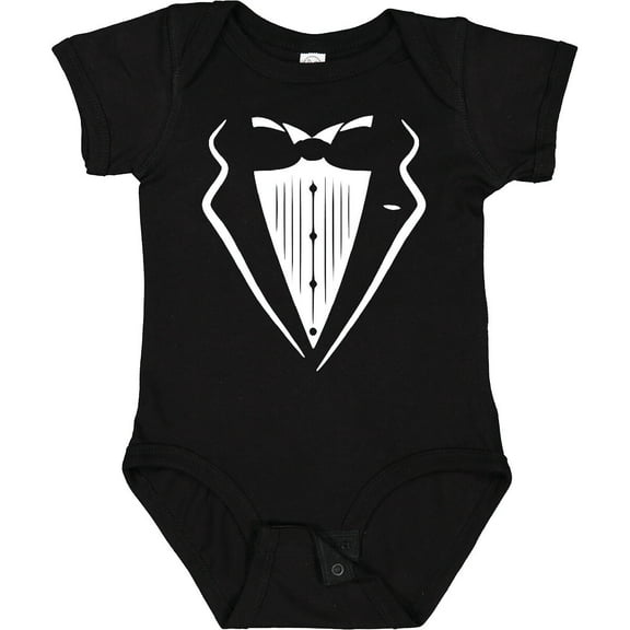 Luvly Tuxedo Baby Bodysuit Tux T-Shirt One-Piece Infant Creeper, New Born, Baby Shower Gift, New Parents Gift