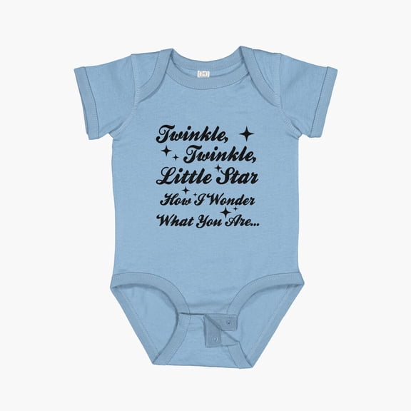 Luvly Twinkle, Twinkle, Little Star Short Sleeve Baby One-Piece, New Born, Baby Shower Gift, New Parents Gift