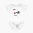 thumbnail image 1 of Luvly Two Cute Short Sleeve Baby One-Piece, New Born, Baby Shower Gift, New Parents Gift, 1 of 4