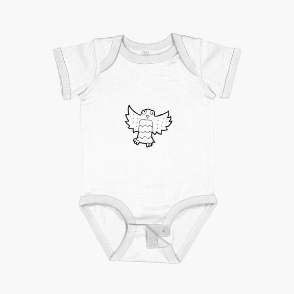 Luvly Very Silly Little Owl Short Sleeve Baby One-Piece, New Born, Baby Shower Gift, New Parents Gift