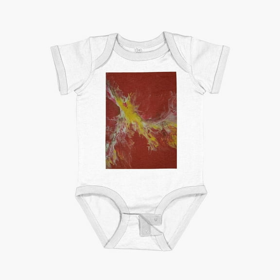 Luvly Vesuvius Short Sleeve Baby One-Piece, New Born, Baby Shower Gift, New Parents Gift