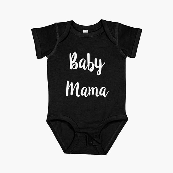 Luvly Womens Baby Mama Short Sleeve Baby One-Piece, New Born, Baby Shower Gift, New Parents Gift