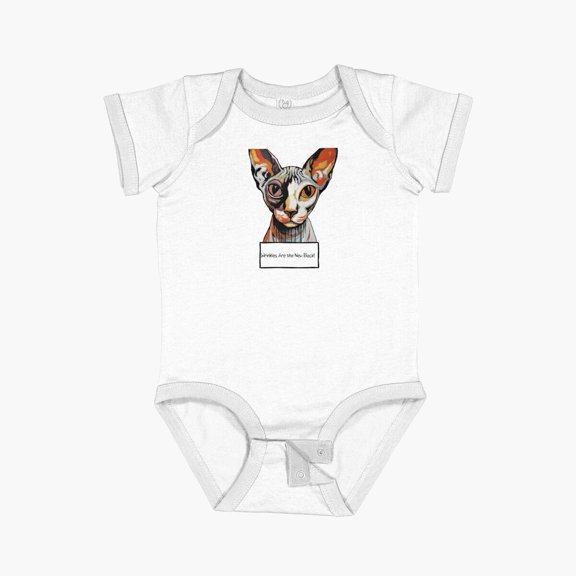 Luvly Wrinkles Are The New Black! - Sphynx, Cat Mom Short Sleeve Baby One-Piece, New Born, Baby Shower Gift, New Parents Gift