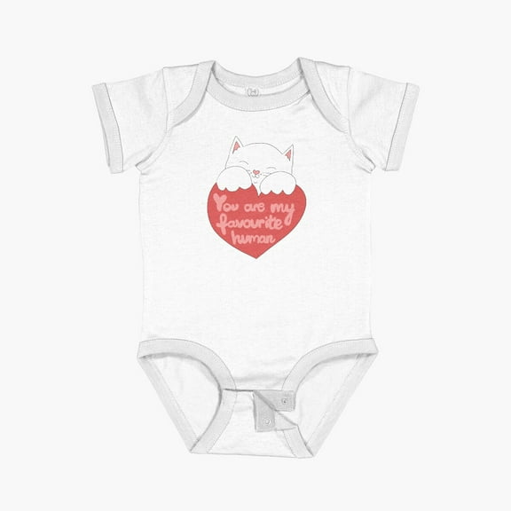 Luvly You Are My Favourite Human Short Sleeve Baby One-Piece, New Born, Baby Shower Gift, New Parents Gift