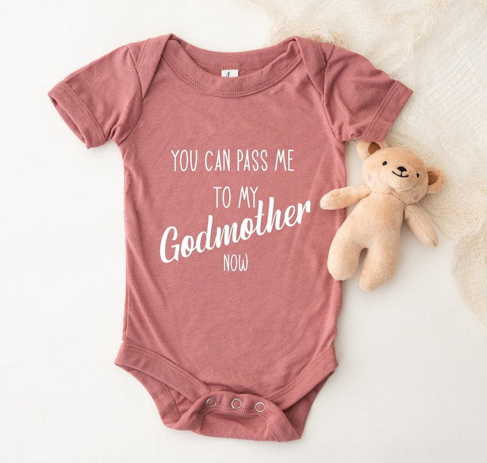 Cute And Single Godmother Poem Baby Bodysuit
