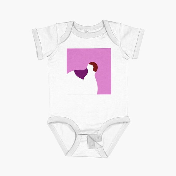 LuvlyA Bird On Pink Short Sleeve Baby One-Piece, New Born, Baby Shower Gift, New Parents Gift