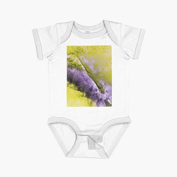 LuvlyAbstract Grunge Short Sleeve Baby One-Piece, New Born, Baby Shower Gift, New Parents Gift