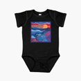 thumbnail image 1 of LuvlyAbstract Indigenous Modern Art Short Sleeve Baby One-Piece, New Born, Baby Shower Gift, New Parents Gift, 1 of 3