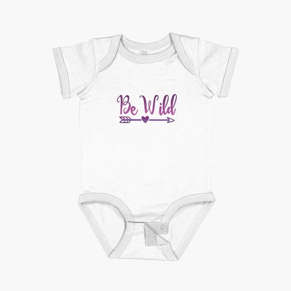 LuvlyBe Wild Short Sleeve Baby One-Piece, New Born, Baby Shower Gift, New Parents Gift