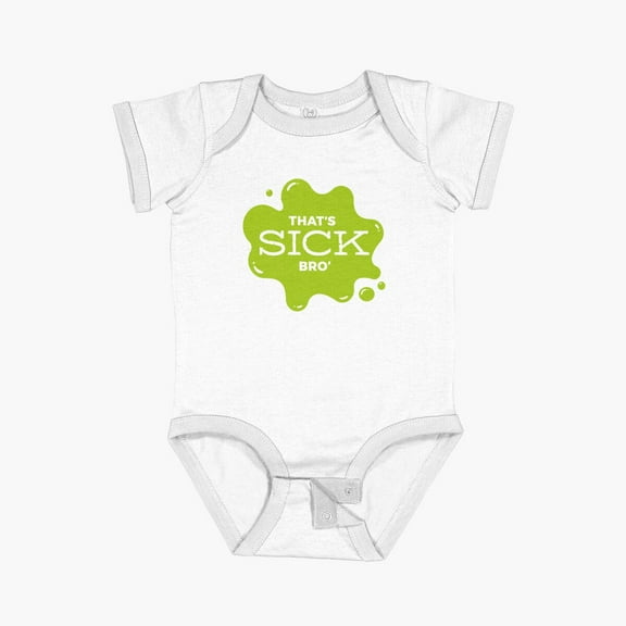 LuvlyThat'S Sick Bro' Short Sleeve Baby One-Piece, New Born, Baby Shower Gift, New Parents Gift