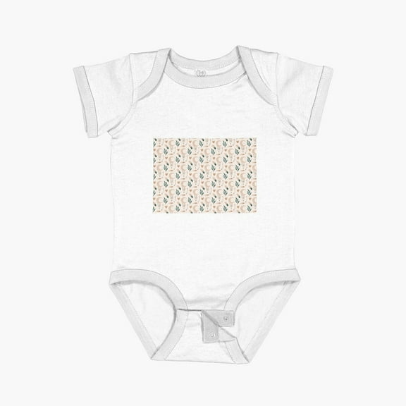 LuvlyBoho Chic Moony Short Sleeve Baby One-Piece, New Born, Baby Shower Gift, New Parents Gift