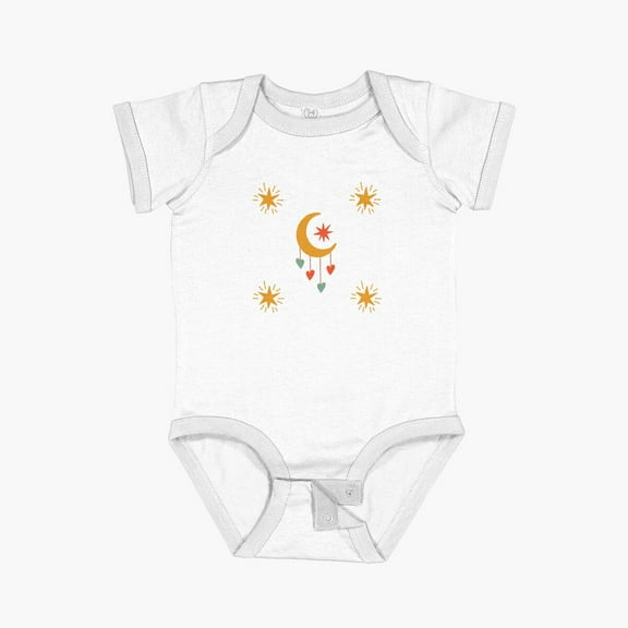 LuvlyBoho Nature 15 Short Sleeve Baby One-Piece, New Born, Baby Shower Gift, New Parents Gift