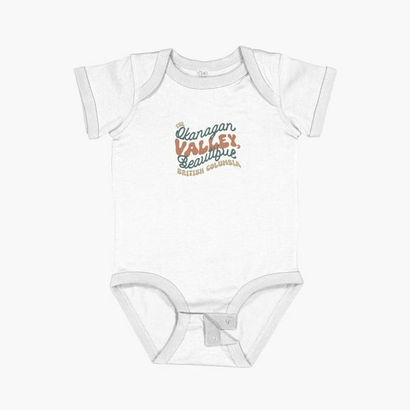 LuvlyBoho Okanagan Valley Short Sleeve Baby One-Piece, New Born, Baby Shower Gift, New Parents Gift