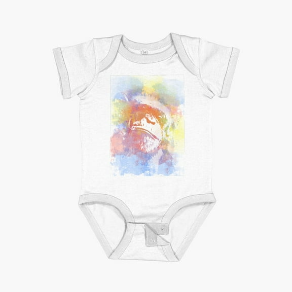 LuvlyChimpanzee Pop Art Short Sleeve Baby One-Piece, New Born, Baby Shower Gift, New Parents Gift