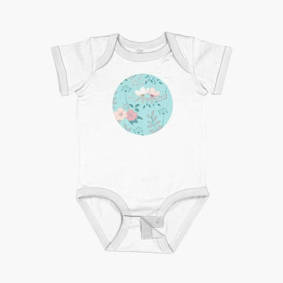 LuvlyFlower Mix Short Sleeve Baby One-Piece, New Born, Baby Shower Gift, New Parents Gift