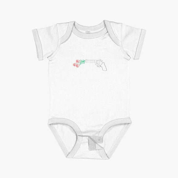 LuvlyGuns Short Sleeve Baby One-Piece, New Born, Baby Shower Gift, New Parents Gift