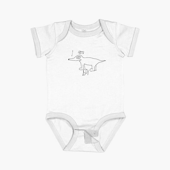 LuvlyI Am Boi Short Sleeve Baby One-Piece, New Born, Baby Shower Gift, New Parents Gift