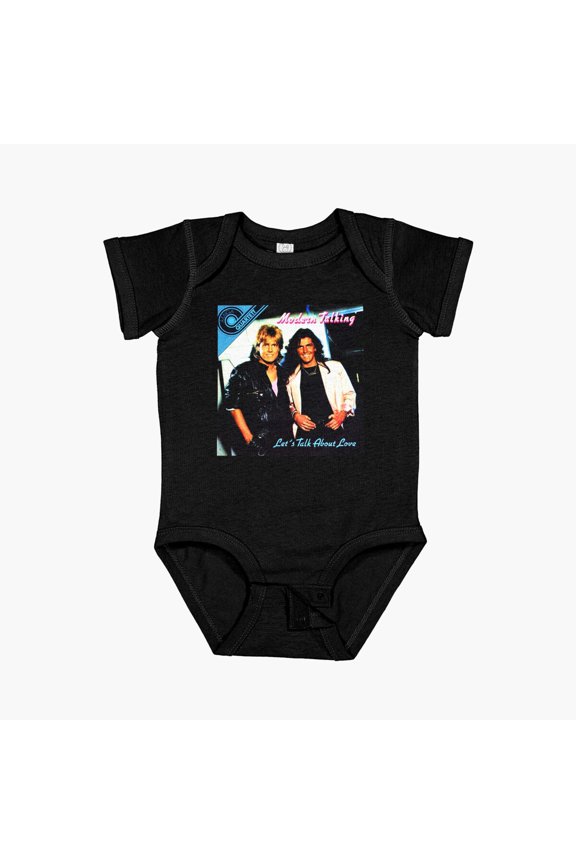 Moderm Talking 80S Essential Short Sleeve Baby One-Piece, New Born, Baby Shower Gift, New Parents Gift
