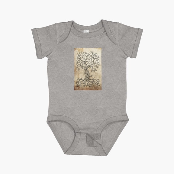 LuvlyModern Gothic Indie Aesthetic Short Sleeve Baby One-Piece, New Born, Baby Shower Gift, New Parents Gift