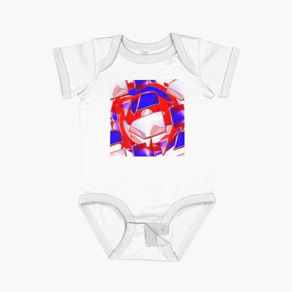 LuvlyRed, Blue, White And Purple Short Sleeve Baby One-Piece, New Born, Baby Shower Gift, New Parents Gift