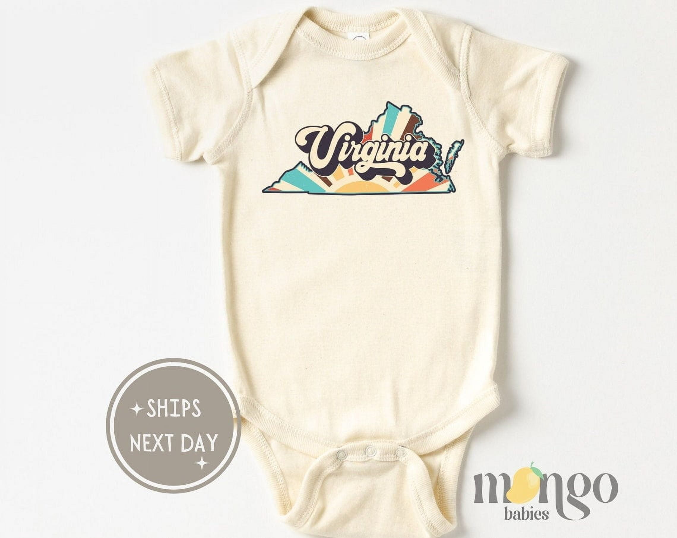 LuvlyVirginia Baby Onesies® Brand Loved Baby Long Distance State ...